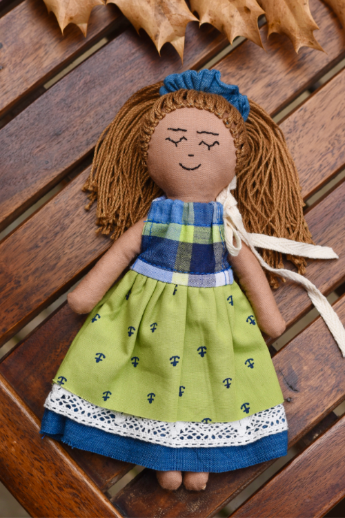 The Good Gift, Single Doll, Charu, Hand Sewing, Cotton, Toy