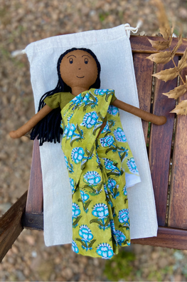 The Good Gift Single Doll "Haji "Hand Sewn Cotton Toy