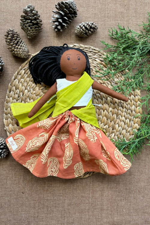 The Good Gift, Single Doll,Jyotsna, Cotton Fabric Toy