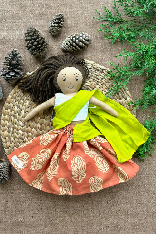 The Good Gift, Single Doll,Jyotsna, Cotton Fabric Toy