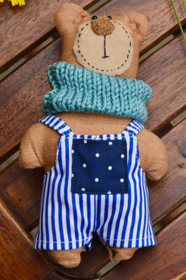 The Good Gift, Single Doll, Pappa Bear, Hand Sewing, Cotton, Toy
