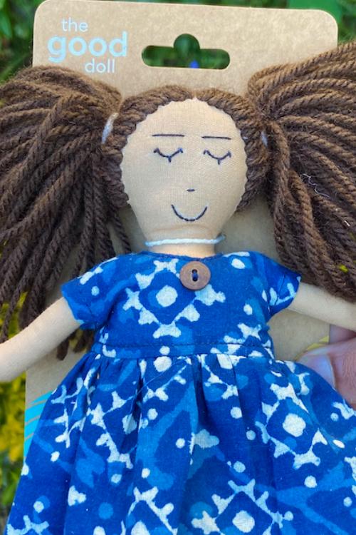 The Good Gift Single Doll "Rakhi" Hand Sewn Cotton Toy