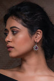India Craft House Pure Silver Traditional Maharashtrian Earrings - Flowers