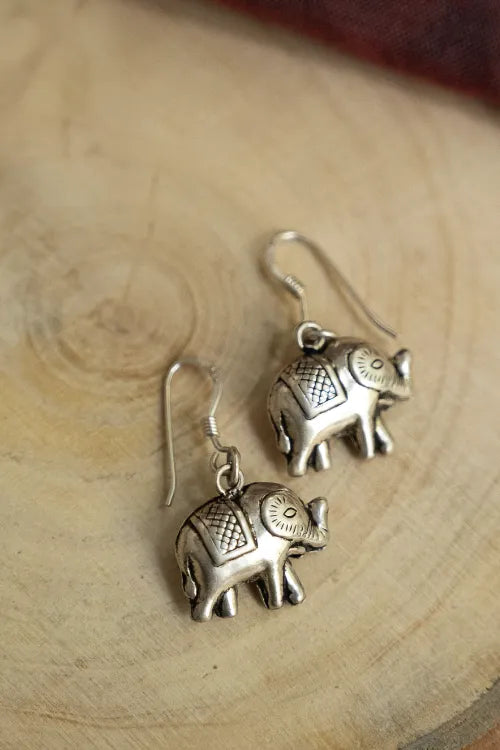 TICH Pure Silver Traditional Maharashtrian Earrings - Tanugaja