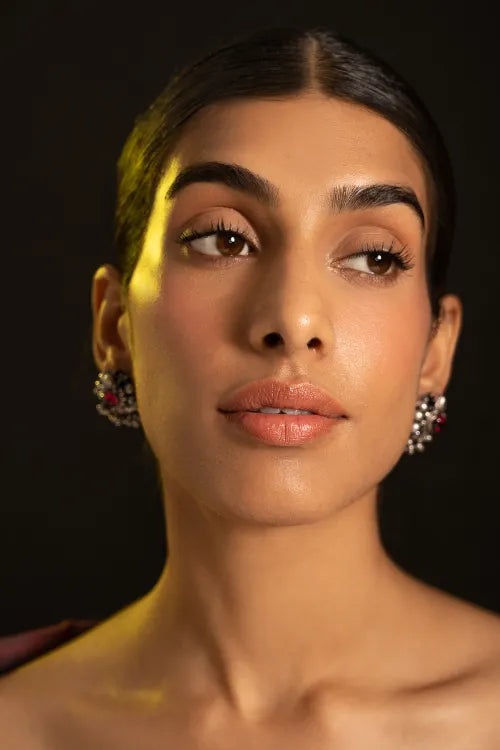 TICH Pure Silver Traditional Maharashtrian Earrings - Pushpak