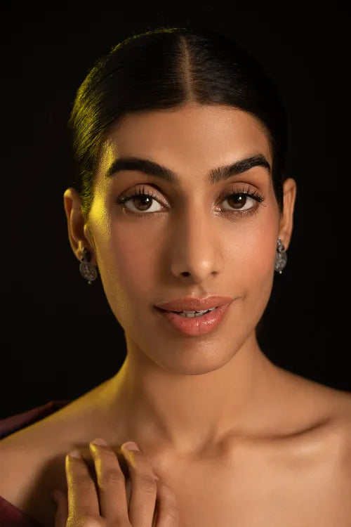 TICH Pure Silver Traditional Maharashtrian Earrings - Kusum Laxmi