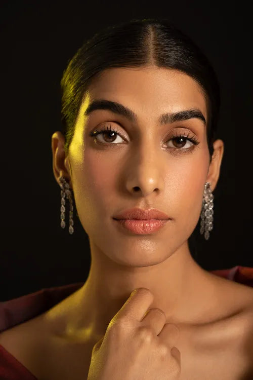 TICH Pure Silver Traditional Maharashtrian Earrings - Pohehaar