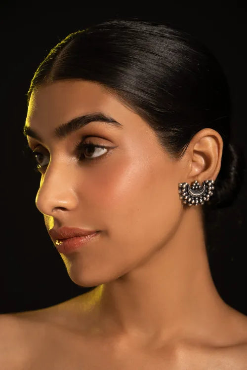 TICH Pure Silver Traditional Maharashtrian Earrings - Soma'S Crest