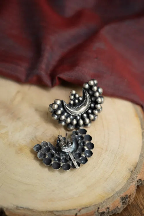 TICH Pure Silver Traditional Maharashtrian Earrings - Soma'S Crest