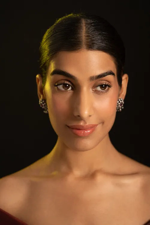 TICH Pure Silver Traditional Maharashtrian Earrings - Manjiri