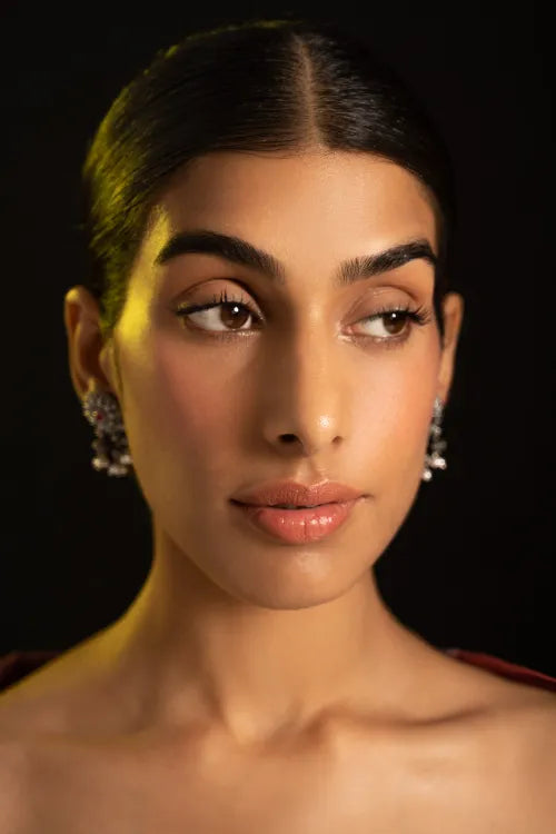 TICH Pure Silver Traditional Maharashtrian Earrings - Layani