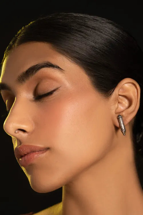 TICH Pure Silver Traditional Maharashtrian Earrings - Vilasini Studs