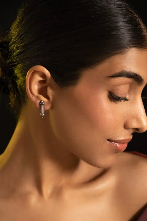 TICH Pure Silver Traditional Maharashtrian Earrings - Vilasini Studs