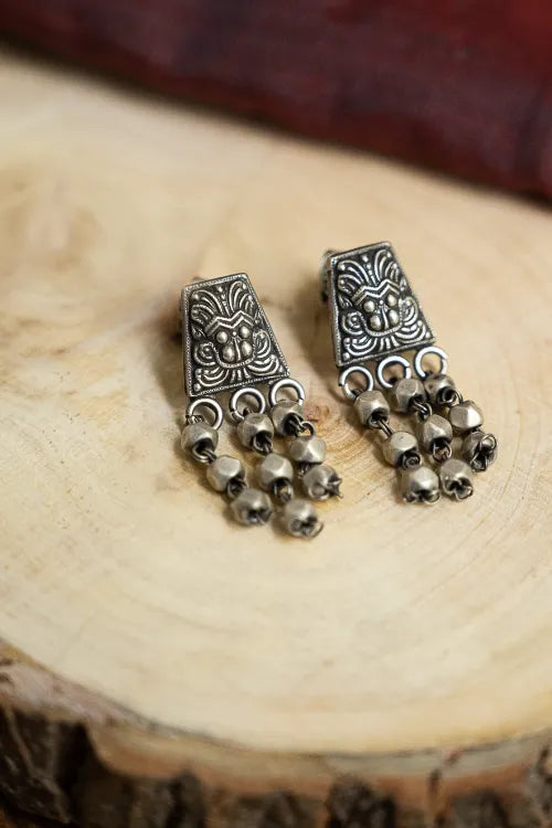 TICH Pure Silver Traditional Maharashtrian Earrings - Mohanmal