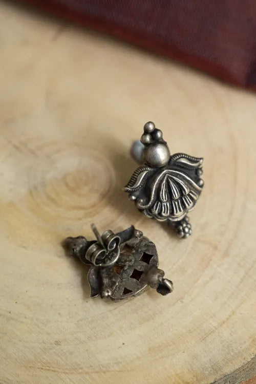 TICH Pure Silver Traditional Maharashtrian Earrings - Taratamya