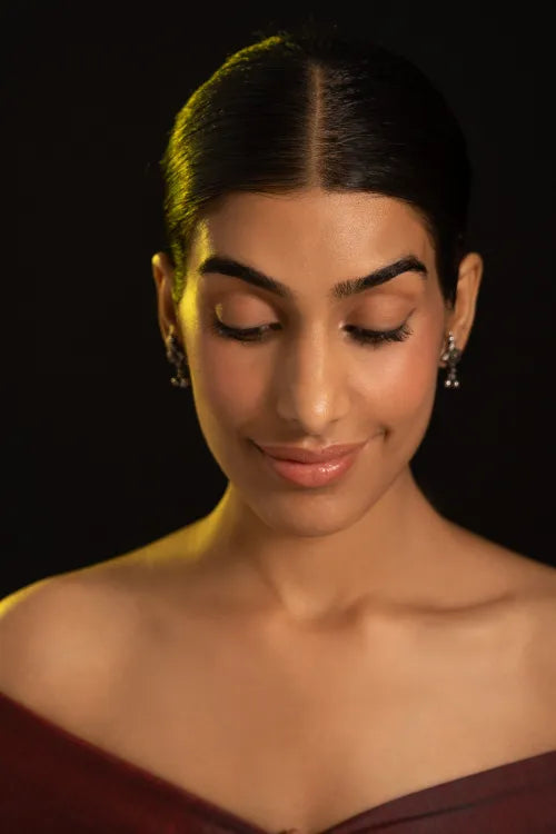 TICH Pure Silver Traditional Maharashtrian Earrings - Tarakini Studs
