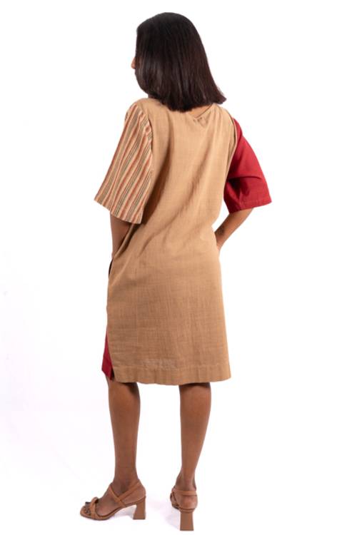 Creative Bee 'LACUMA' Comfortable, Hnadwoven Tunic With Natural Dye