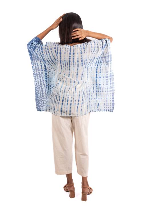 Creative Bee 'UMBRA' Natural Dye, Shibori Short Kaftan