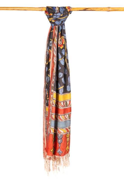 Creative Bee 'LYRA' Natural dye, Hand-Painted Kalamkari Silk x Cotton