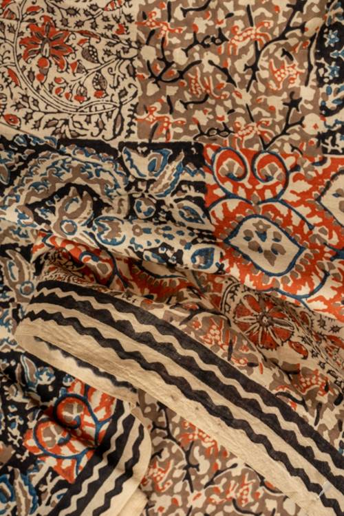 Creative Bee 'SORELLE' Natural Dye, Hand Block Printed Multi-Patch Cotton Fabric
