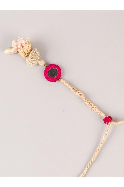 Craftroots Pink Beads Rabari Choker