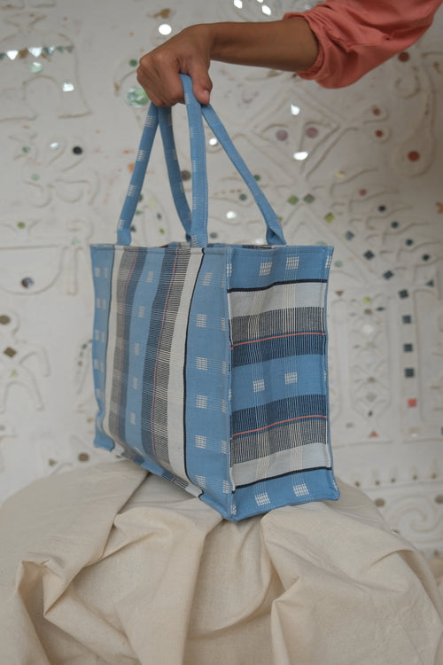 Abi Weaves, Handwoven Cotton, Tote Bag