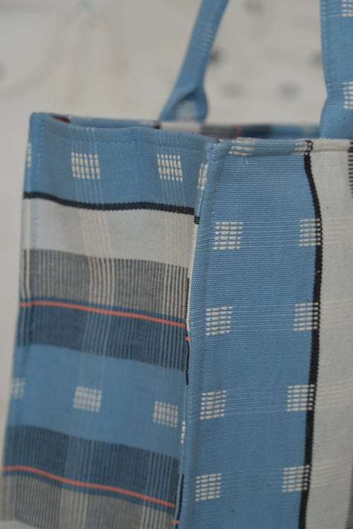 Abi Weaves, Handwoven Cotton, Tote Bag