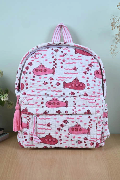 Poddar Exports Pink Submarine Backpack