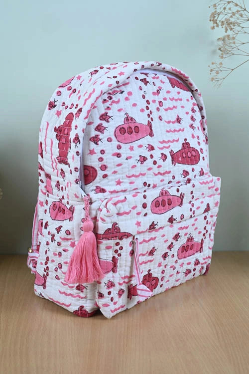 Poddar Exports Pink Submarine Backpack