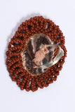 Antarang- Bhoomi (Brown) Bead Jumki Ring,  100% Cotton. Hand Made By Divyang Rural Women.