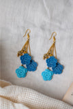 Samoolam Swing Earrings ~ Blue Poppies