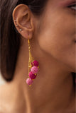 Samoolam Swing Earrings ~ Pink Blobs