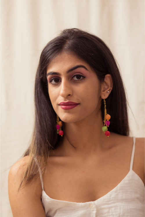 Samoolam Swing Earrings - Multi Blobs