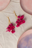 Samoolam Swing Earrings - Pink Floral