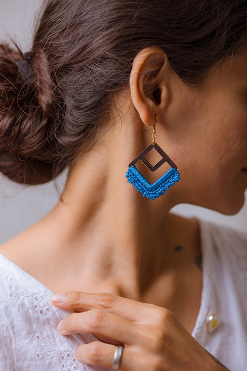Samoolam Handmade Square Loop Indigo