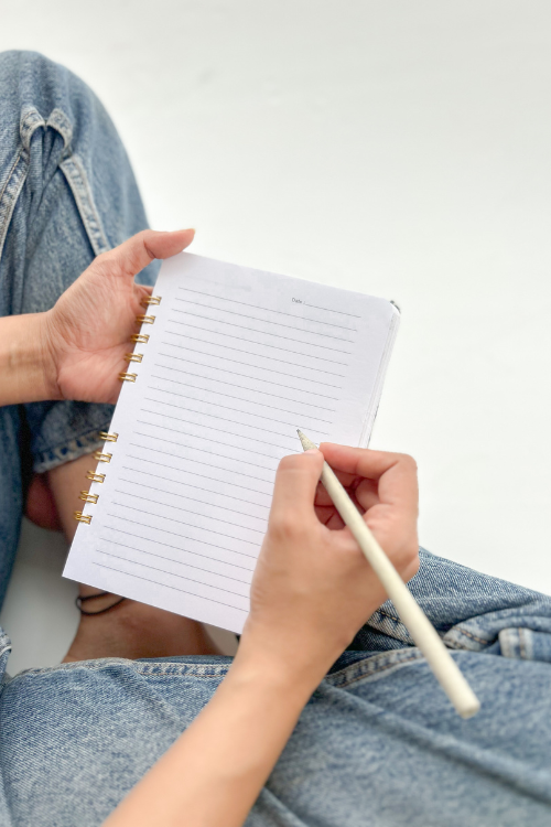 A5 Wire Bound Ruled Journal By Ekatra - Indigo Stripes ( Set Of 2 )