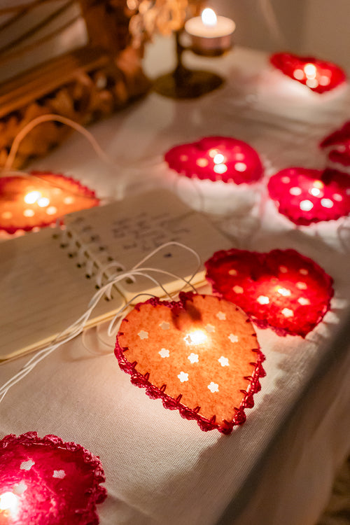 Samoolam Heart Made - Crocheted String Lights