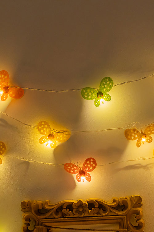 Samoolam Vivid Butterflies - Crocheted String Lights
