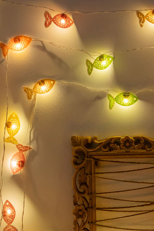 Samoolam Colorful Fishes - Crocheted String Lights