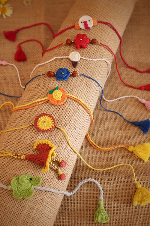 Himalayan Blooms Family Pack Of 8 Rakhi