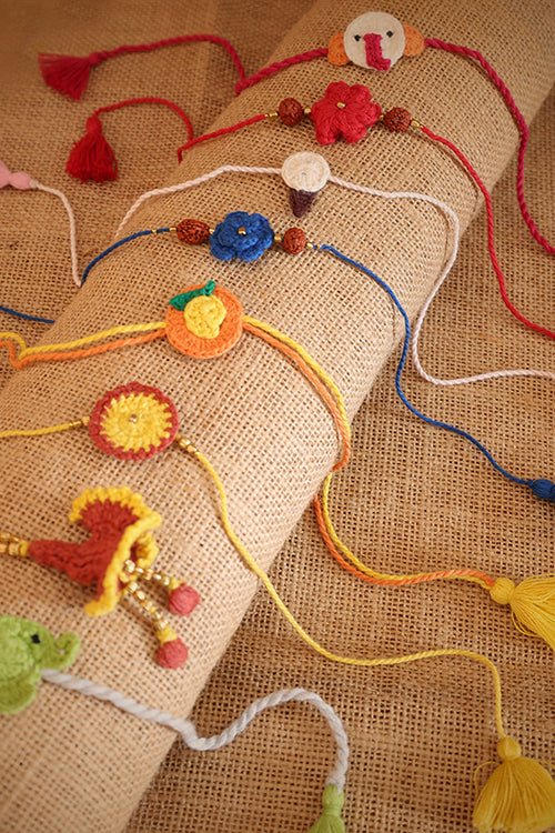 Himalayan Blooms Family Pack Of 8 Rakhi