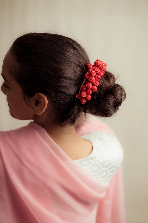 Samoolam Red Mogra Moti - Gajra