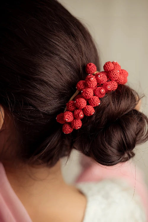 Samoolam Red Mogra Moti - Gajra