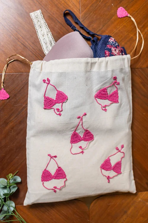 Samoolam Pink Bikini Utility Bag