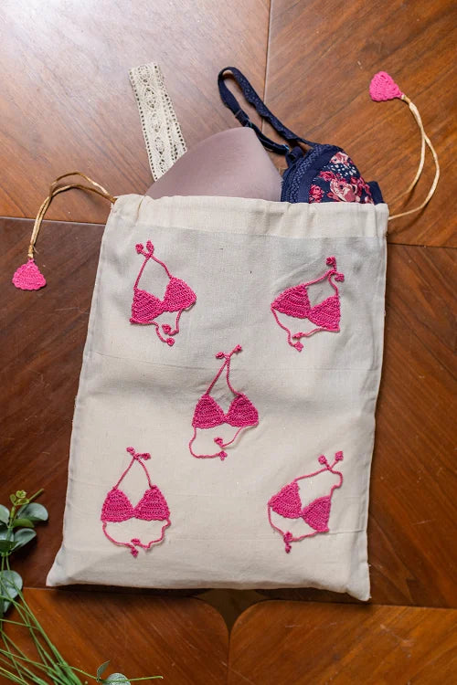 Samoolam Pink Bikini Utility Bag