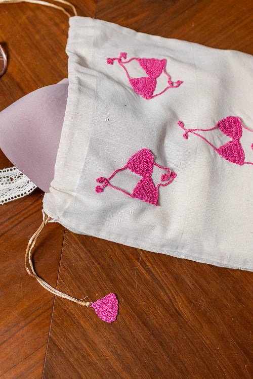 Samoolam Pink Bikini Utility Bag