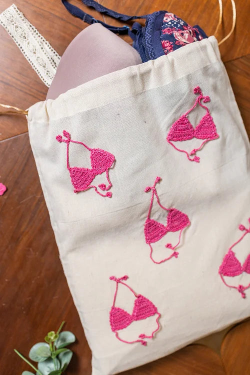 Samoolam Pink Bikini Utility Bag