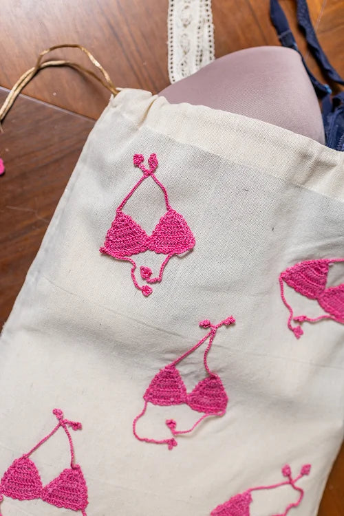 Samoolam Pink Bikini Utility Bag