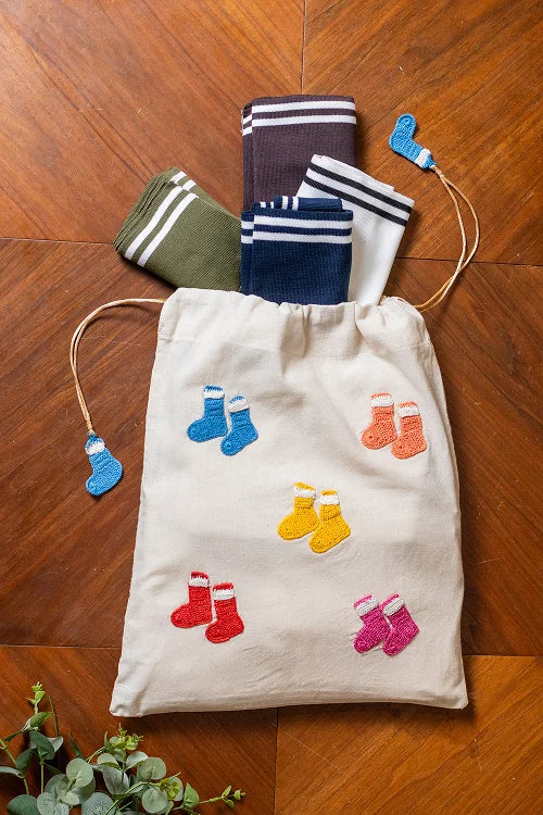 Samoolam Happy Socks Utility Bag