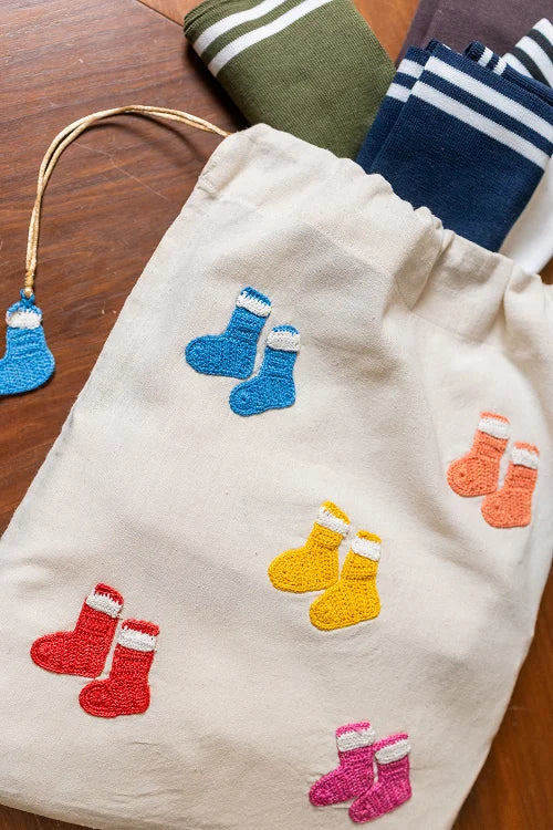 Samoolam Happy Socks Utility Bag